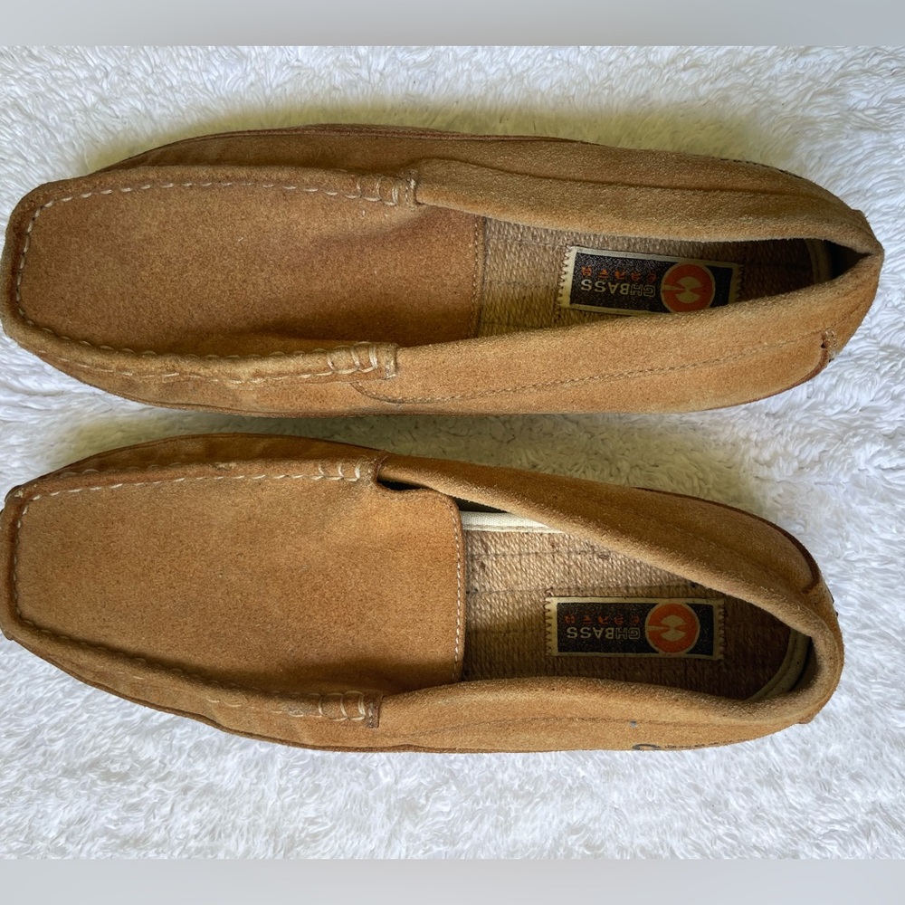 GH bass men’s tan loafers